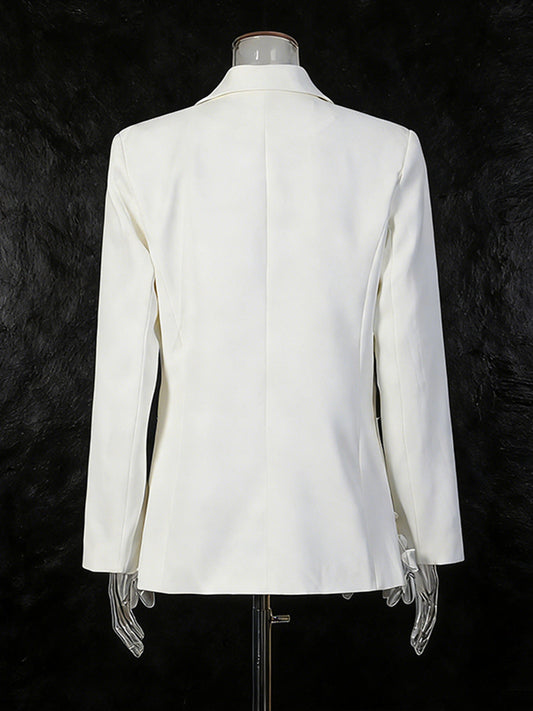 Women's Elegant 3D Floral Loose-Fit Blazer – Regular Length