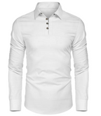 Men's Essential Linen-Cotton Long Sleeve Shirt
