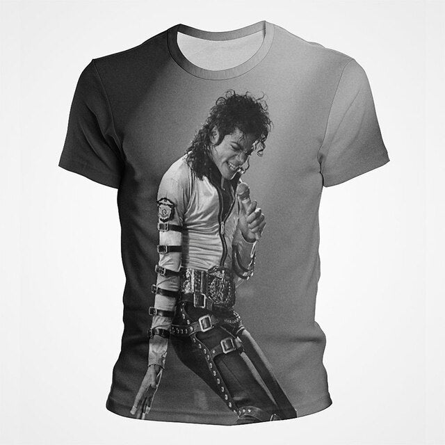 Michael Jackson 3D Street Style Men's Tee
