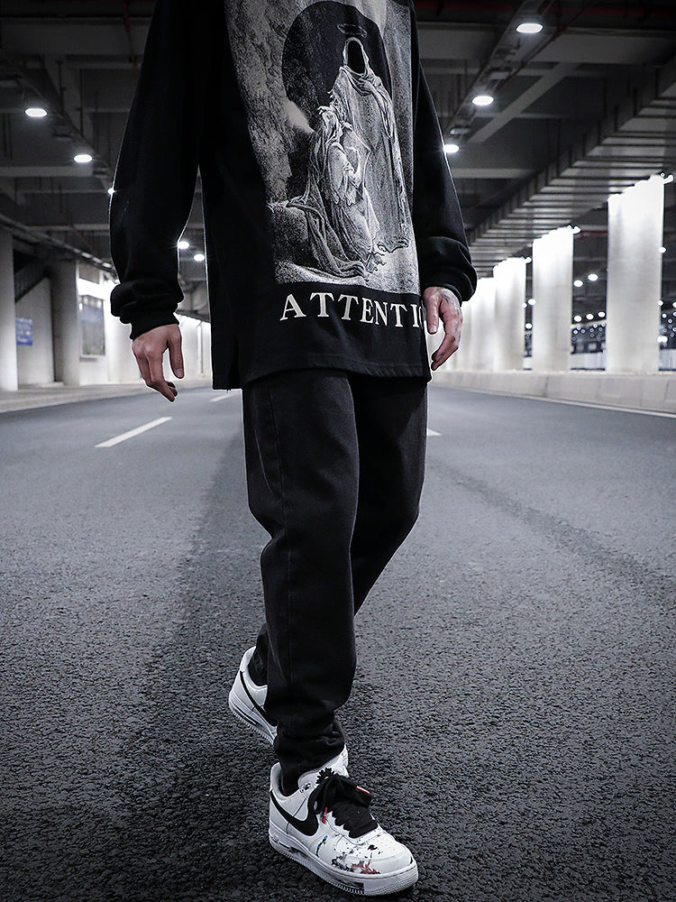 Casual Washed Distressed Jeans