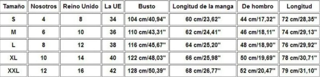 Size chart for Mandotos International men's shirt showing measurements for S to XXL.