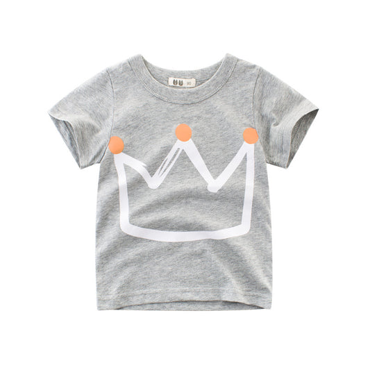 Kids' summer short sleeve T-shirt by Ancient Energy, light fabric, colorful design, perfect for boys' casual wear.