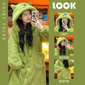 Comfy Cartoon Velvet Pajama Set