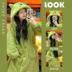 Comfy Cartoon Velvet Pajama Set