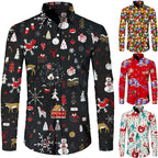 Festive Hawaiian Men's Polyester Shirt