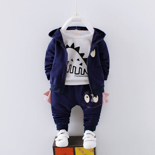 Cotton boys' autumn, summer, and spring children's clothing by Ancient Energy, featuring comfortable, casual outfits for kids.