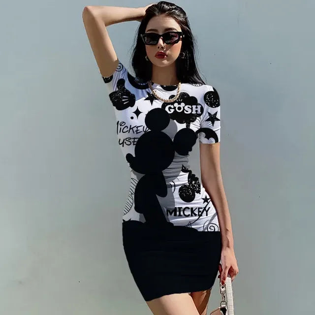 2023 Mickey Mouse Summer Dress for Women