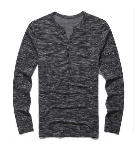 Men's Classic Henley Long Sleeve Tee