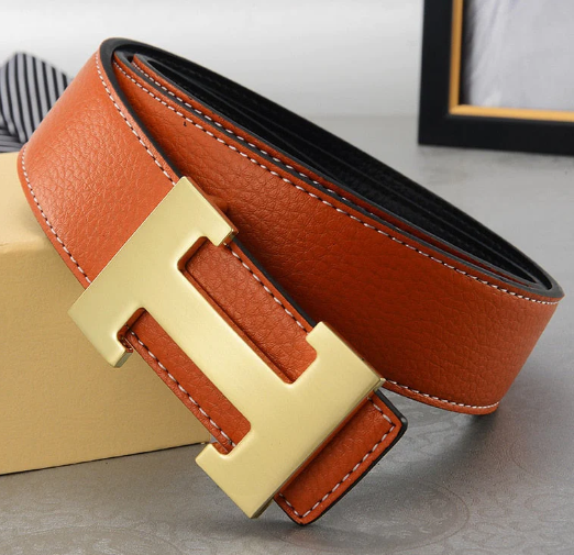 Elegant Alloy Buckle Imitation Leather Belt
