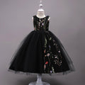 Embroidered kids dress for ages 4 to 15 by Ancient Energy, featuring colorful floral embroidery and a comfortable fit.