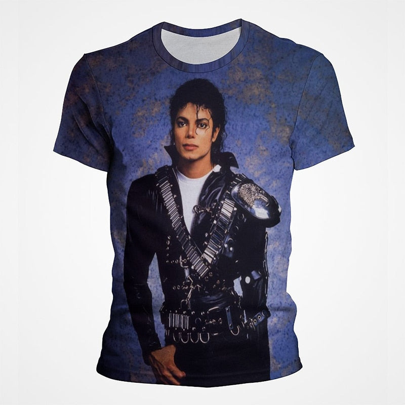 Michael Jackson 3D Street Style Men's Tee