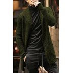 Trendy Men's Long Sleeve Cardigan Coat