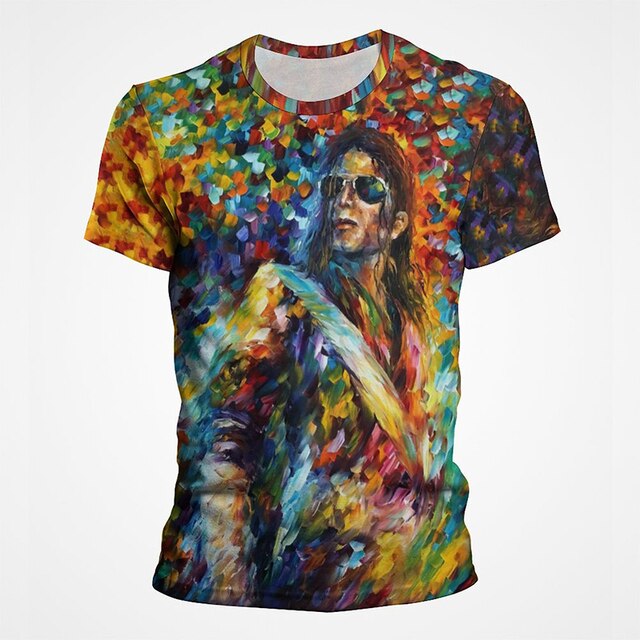 Michael Jackson 3D Street Style Men's Tee