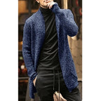 Trendy Men's Long Sleeve Cardigan Coat