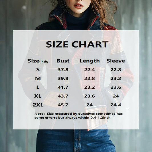 Vintage Stand Collar Blazer with Single-Row Buttons — Tailored Women’s Jacket