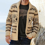 Men's Elegant Long Sleeve Knit Cardigan