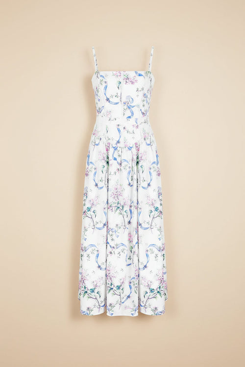 Printed Strapless Backless Maxi Dress – Fitted Long Dress