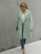 Chic Women's Double Breasted Trench Coat