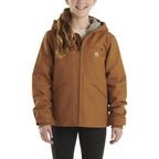 Carhartt Girls Sherpa-Lined Canvas Coat