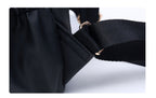 Black waterproof Oxford backpack for women by Ancient Energy, featuring a stylish and durable school bag design.