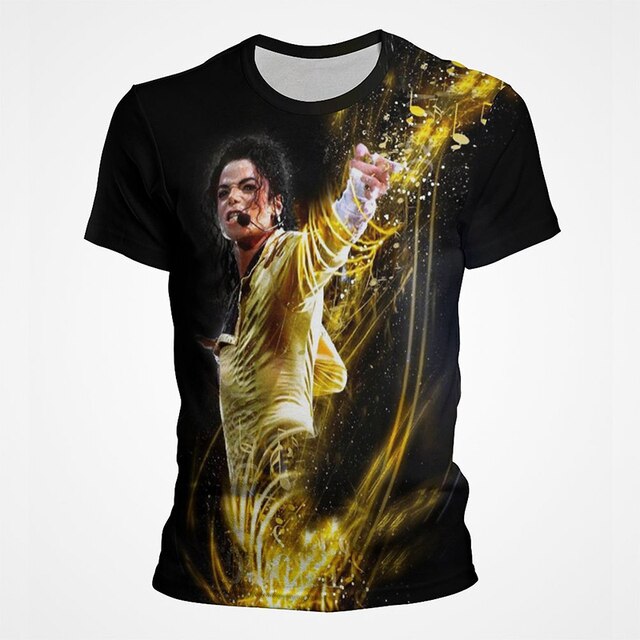 Michael Jackson 3D Street Style Men's Tee