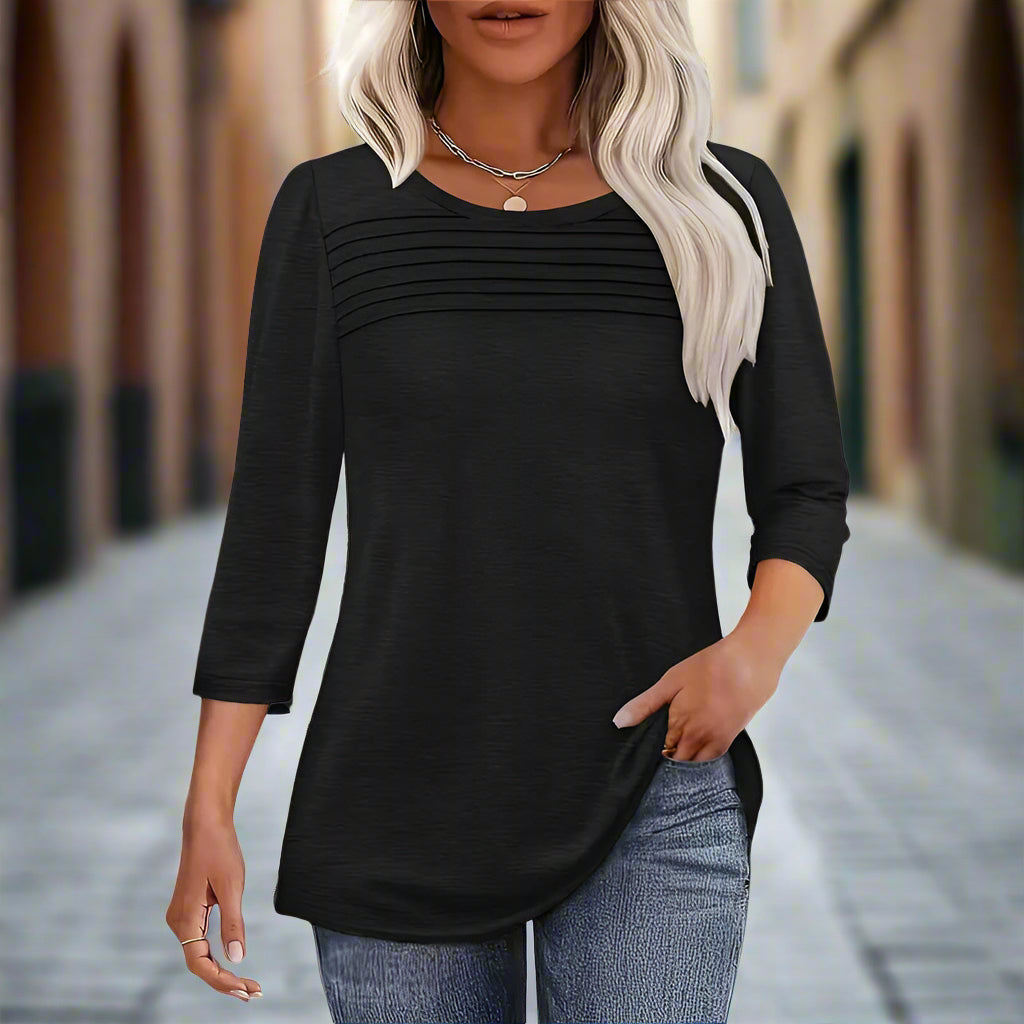 Paquete de 3 tops de túnica para mujer con mangas 3/4
