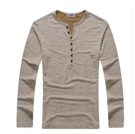 Men's Classic Henley Long Sleeve Tee