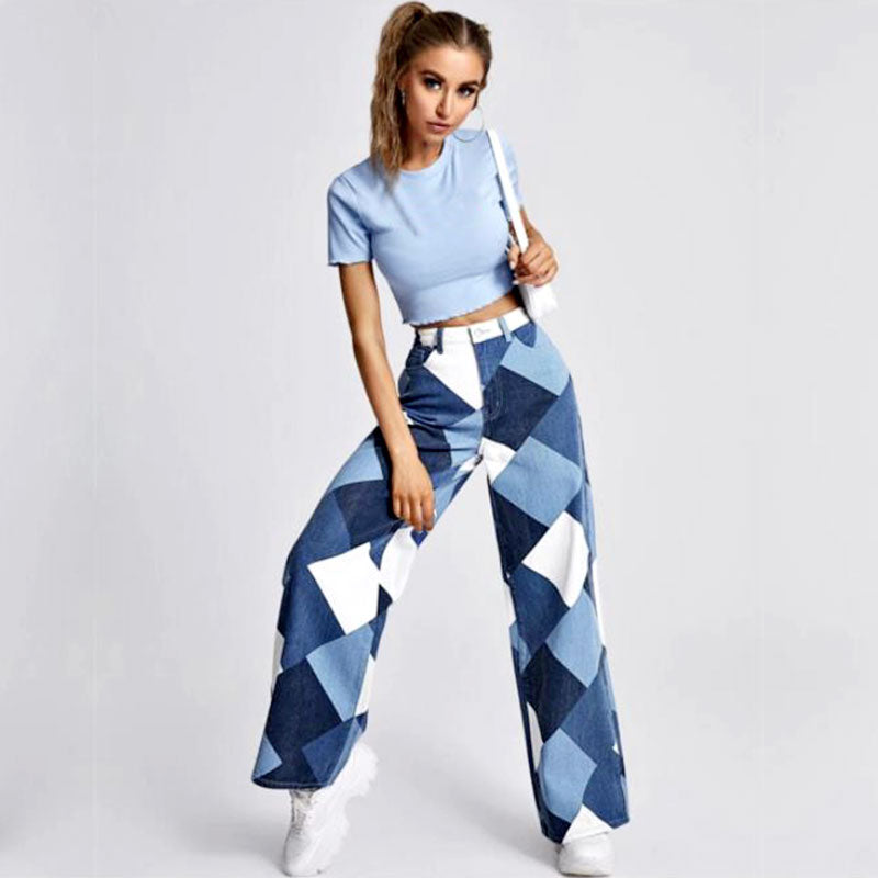 Chic Loose Fit Fashion Jeans