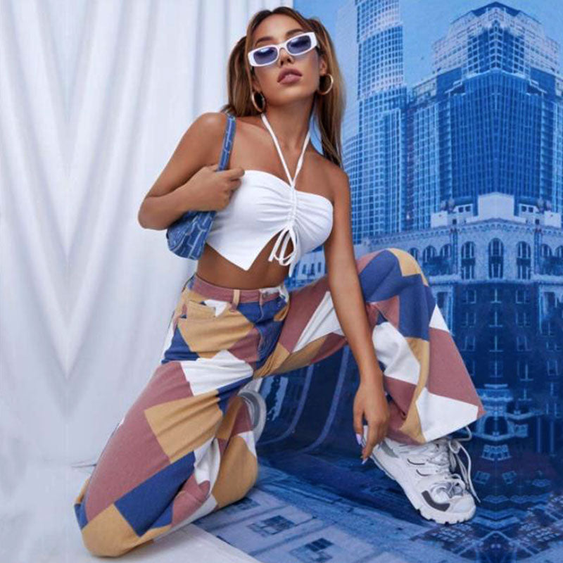 Chic Loose Fit Fashion Jeans