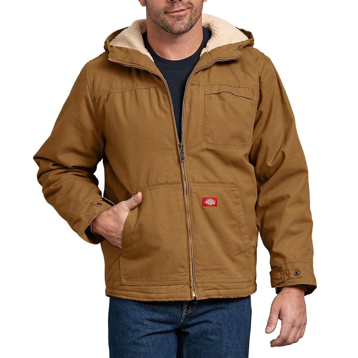 Dickies Mens Sherpa Lined Duck Jacket Medium