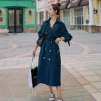 Elegant Autumn Mid-Length Trench for Women