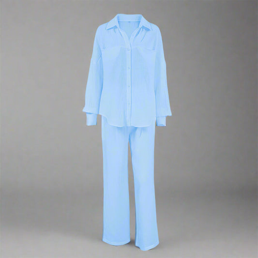 Women's Casual Solid Color Lounge Set