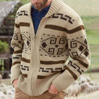 Men's Elegant Long Sleeve Knit Cardigan