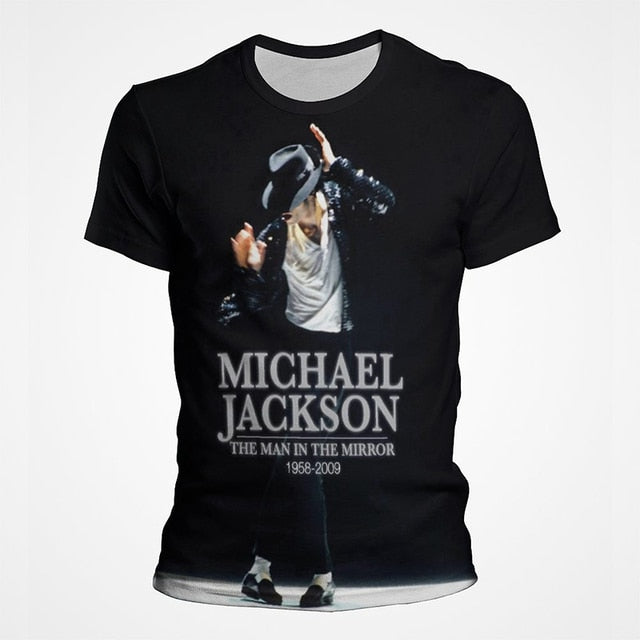 Michael Jackson 3D Street Style Men's Tee