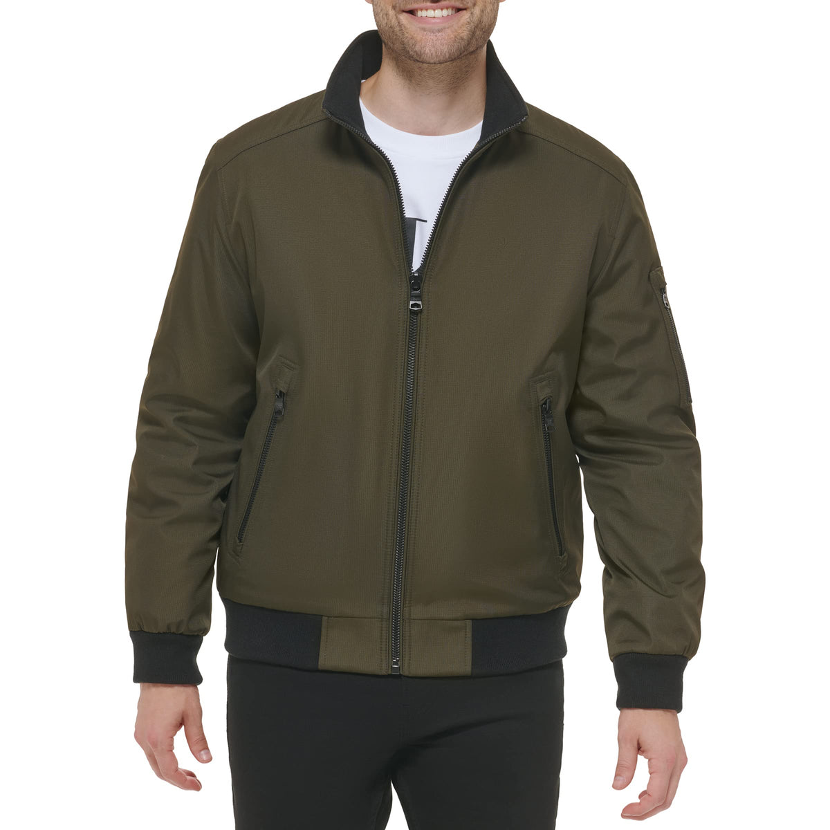Calvin Klein Sherpa Hooded Soft Shell - Olive Medium