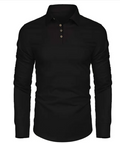 Men's Essential Linen-Cotton Long Sleeve Shirt