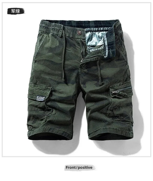 Men's Summer New Camouflage American Street Outdoor Tooling Shorts Stretch Cross-border for Amazon 9383