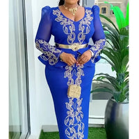 Elegant African Dresses for Women New Africa Clothing Plus Size Wedding Party Long Dress Dashiki Ankara Outfits Robe