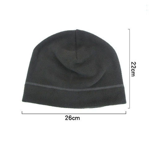 Winter Fleece Beanie Cycling Men Women Elastic Hiking Soft Thermal Commuting Ski Helmet Liner Hat Windproof Camping Cap Outdoor