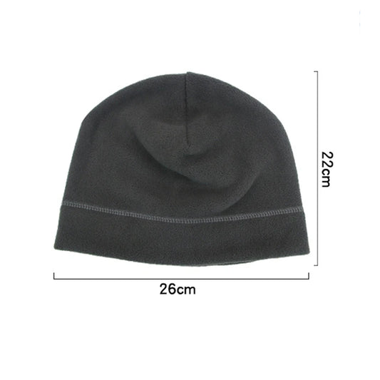 Winter Fleece Beanie Cycling Men Women Elastic Hiking Soft Thermal Commuting Ski Helmet Liner Hat Windproof Camping Cap Outdoor