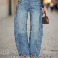 Women’s Elastic Waist High Waisted Jeans