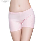 Mandotos International pink belly dance safety shorts with diamond embellishments