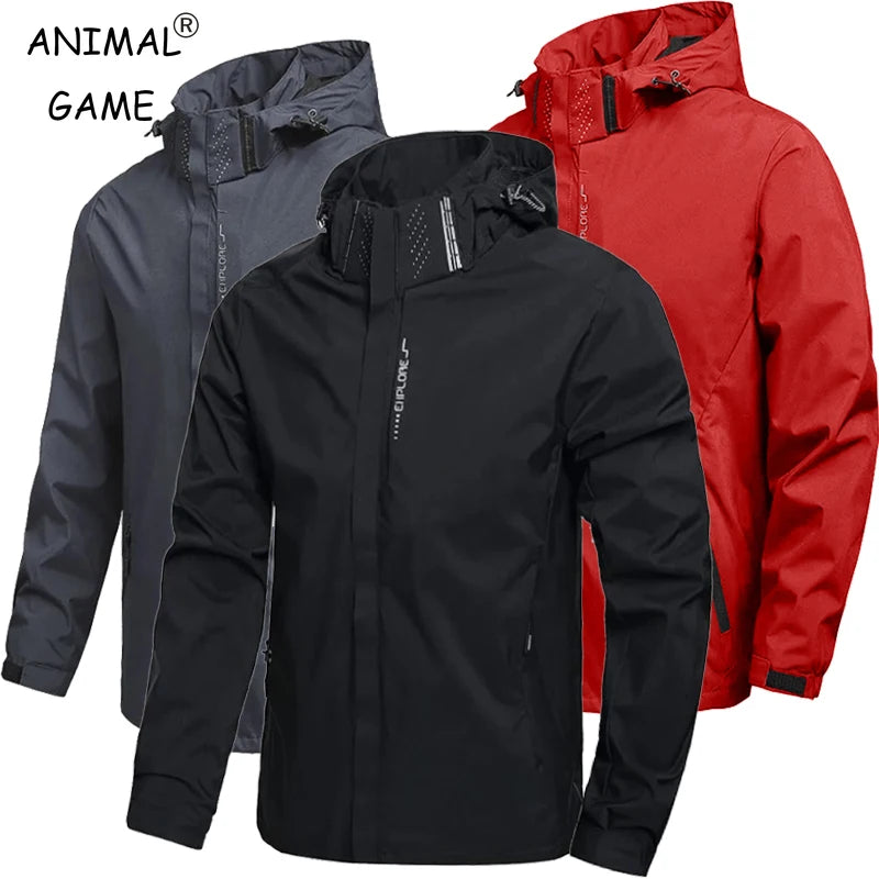 Chubasquero ligero e impermeable para hombre, para exteriores, ciclismo, con capucha, ropa de calle, chaqueta cortavientos para senderismo, escalada, chaquetas de exterior