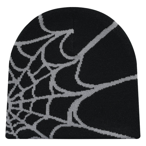New model Winter Knitted Hat Four Seasons Men's and Women's Universal Y2K Knit Hat Spider Web Riding Outdoor Sports Fashion Hat