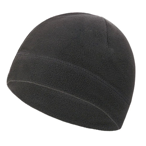 Winter Fleece Beanie Cycling Men Women Elastic Hiking Soft Thermal Commuting Ski Helmet Liner Hat Windproof Camping Cap Outdoor