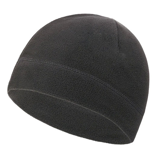 Winter Fleece Beanie Cycling Men Women Elastic Hiking Soft Thermal Commuting Ski Helmet Liner Hat Windproof Camping Cap Outdoor