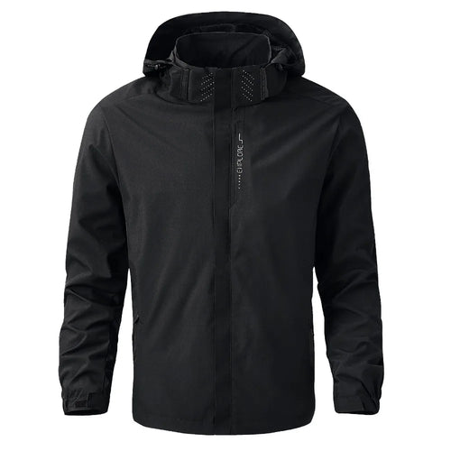Men's Outdoor Waterproof Raincoat Lightweight Cycling Coat with Hood Streetwear Hiking Windproof Jacket Climbing Outdoor Jackets