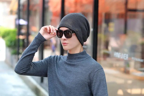 Hot Sale Unisex Warm Winter Hat Fashion Men & Women Simple Style Thick Knitted Hat Outdoor Sports Ski Beanie Hats