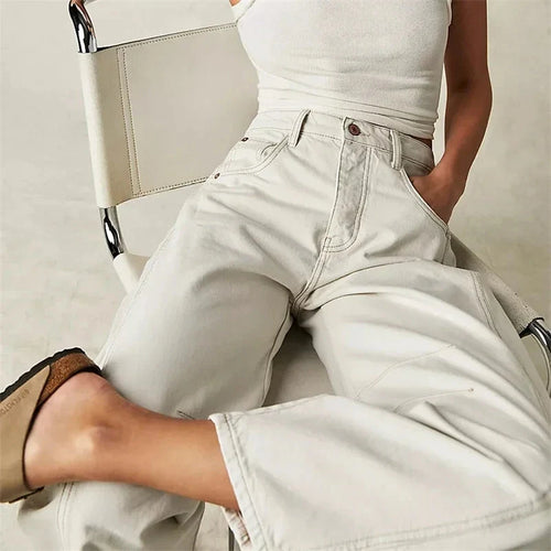 Women’s Mid Rise Wide Leg Jeans