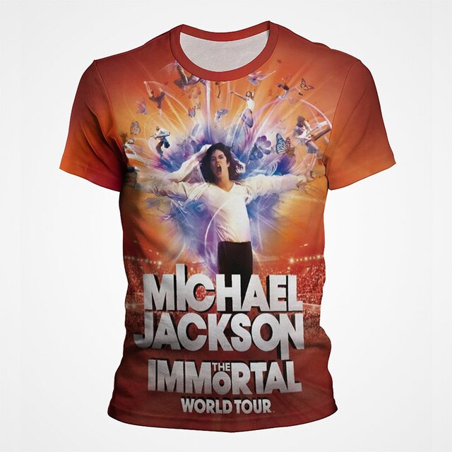 Michael Jackson 3D Street Style Men's Tee